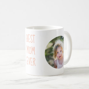 Meilleure Maman Personnalisée Rose deux Photo Mug