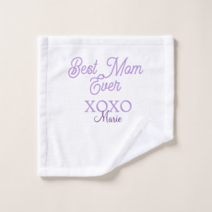 Meilleure maman qui soit xoxo nom violet élégant f