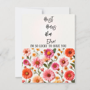 Meilleure Maman Supplémentaire Carte de la Fête de