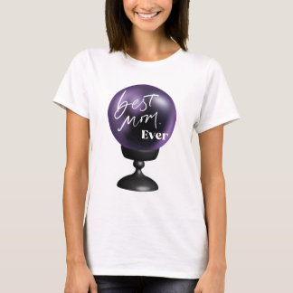 Meilleure maman | T-shirt à bille violet amusant