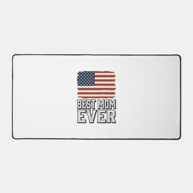 Meilleure Maman Vintage Drapeau Américain Concepti (Recto)