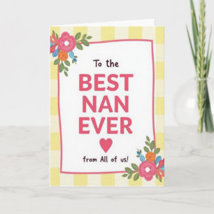 Meilleure Mamie du Monde Chemise à Carreaux Carte
