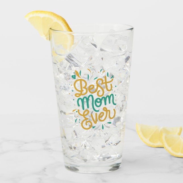meilleure mère jamais verre (Devant glace)