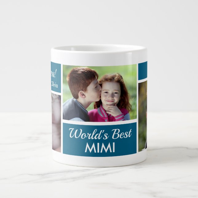 Meilleure Mimi du Monde Photomontage Géant Tasse à (Devant)