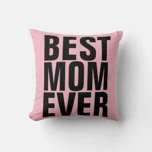 MEILLEURE MOM JAMAIS Coussins roses