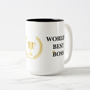 Meilleure Mug Boss du monde avec Couronne et Troph