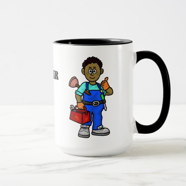 Meilleure Mug de plombier pour le plombier noir (Droite)