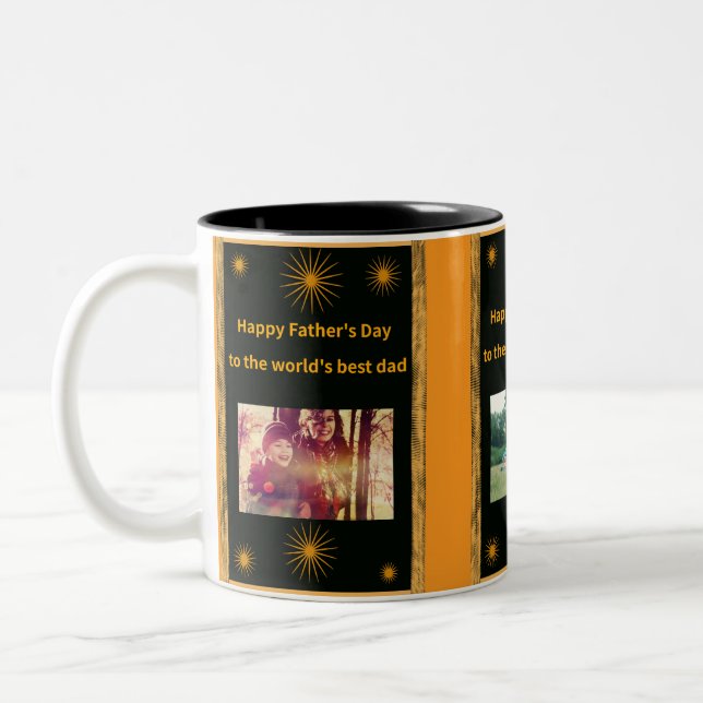 Meilleure Mug papa du monde de la fête des pères (Gauche)
