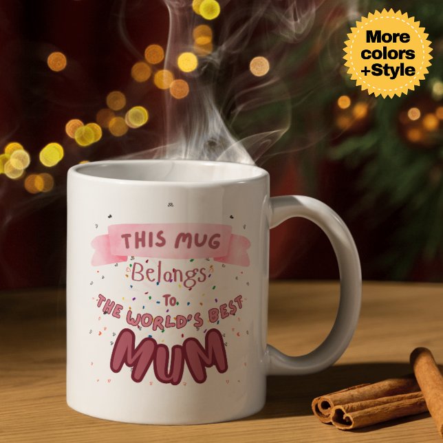 Meilleure Mum Mug - Fête des Mères et Anniversaire (Best Mum Mug - Heartfelt Mother's Day & Birthday Gift)