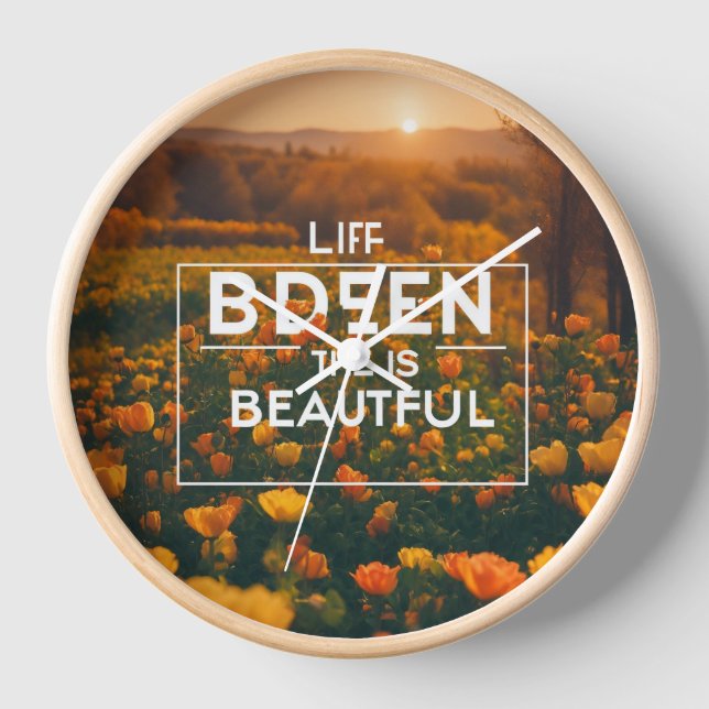 Meilleure nature matinale design design horloge mu (Recto)