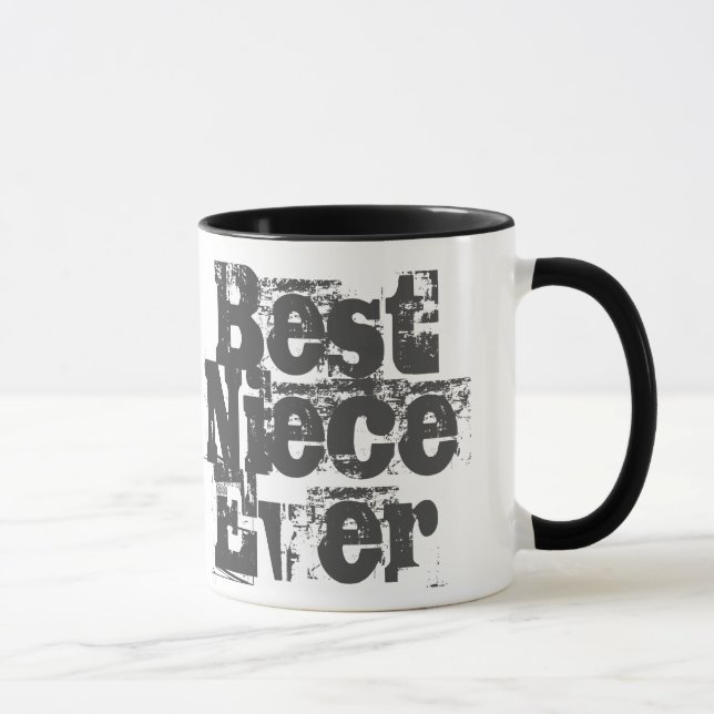 Meilleure nièce Jamais - Mug de café à deux tons (Droite)
