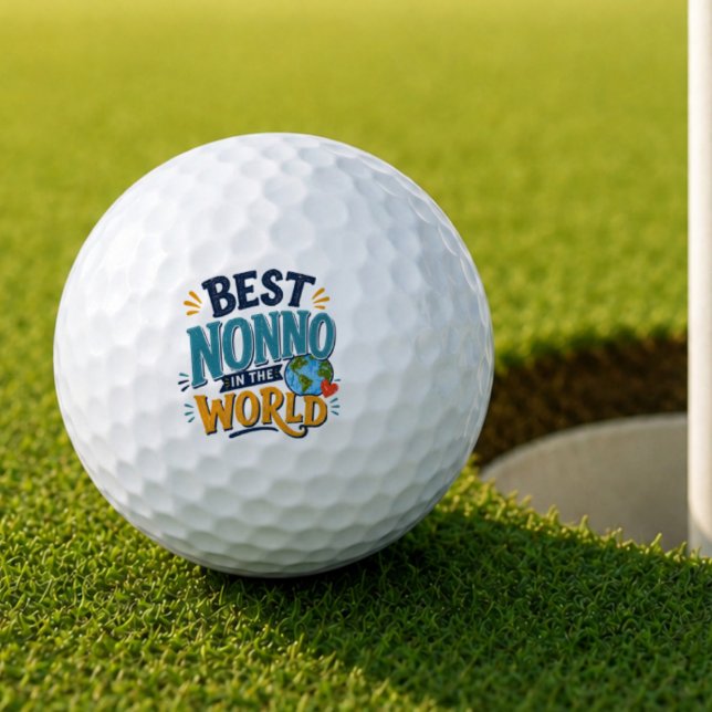 Meilleure Nonno du Monde Balle de Golf (Créateur téléchargé)