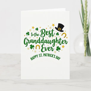Meilleure petite-fille Carte St-Patrick