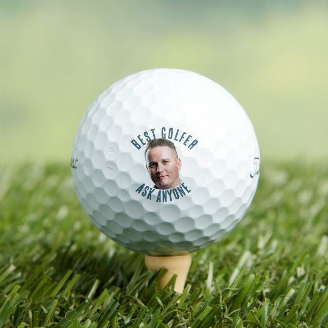 Meilleure Photo de Visage de Golfeur Balle - Drôle (T-shirt Insitu)