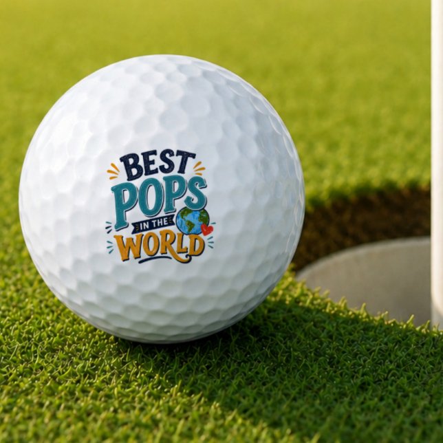 Meilleure Pops dans le Monde Balle de Golf (Créateur téléchargé)