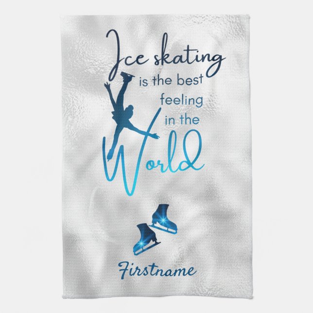 Meilleure sensation - Serviette de patinage bleu s (Vertical)