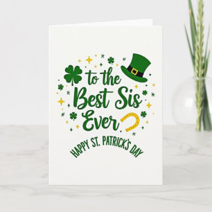 Meilleure Sœur Carte de la Saint-Patrick
