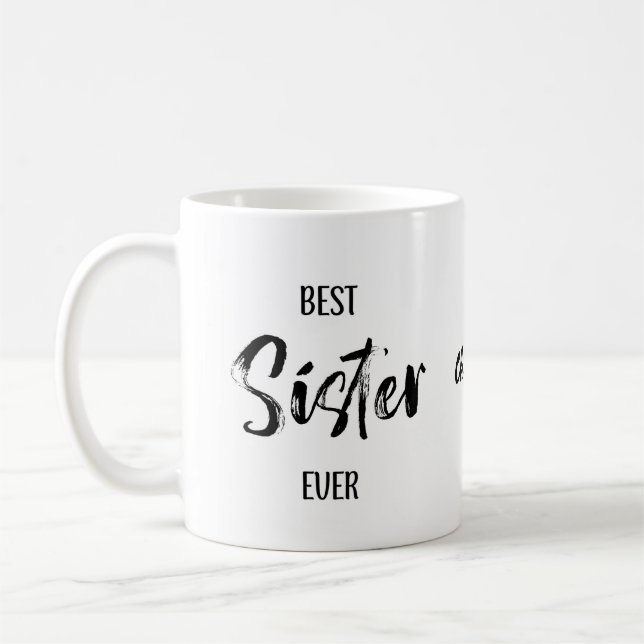 Meilleure Sœur Simple Mug Blanc (Gauche)