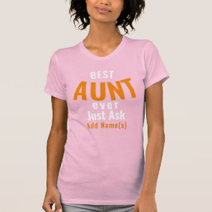 Meilleure Tante Jamais. Personnaliser T-Shirt