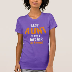 Meilleure Tante Jamais. Personnaliser T-Shirt