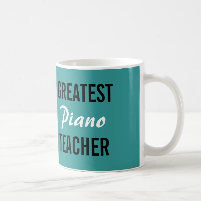 Meilleure tasse de professeur de piano (Droite)
