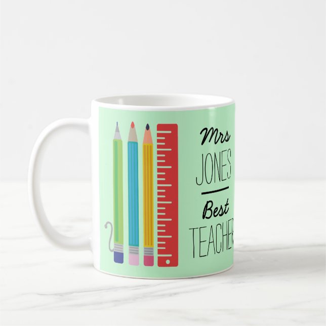 Meilleure tasse personnalisée de crayon de (Gauche)