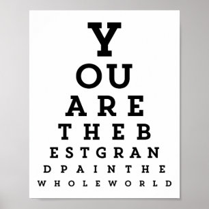 Meilleure typographie de grand-père   Poster du gr