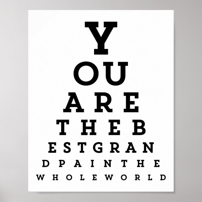 Meilleure typographie de grand-père | Poster du gr (Devant)