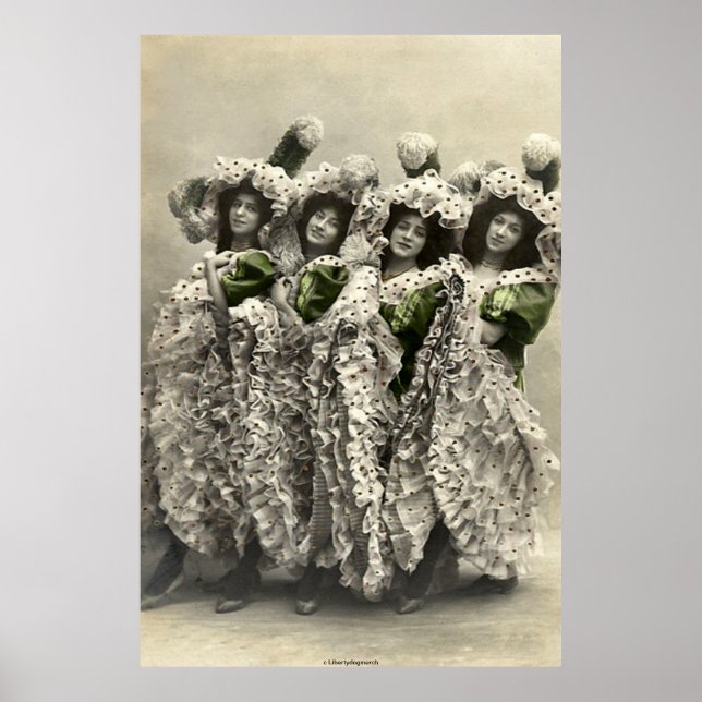 MEILLEURES AFFICHES - HUMOUR - DANSEUSES DE CANCAN (Devant)