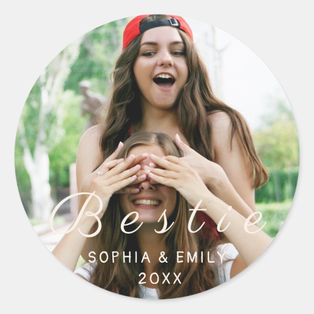 Meilleures Amies Pour Toujours – Autocollant Photo (Devant)