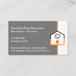 Meilleures Cartes de Visite d'Électricien pour une
