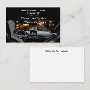 Meilleures Cartes de Visite pour Conducteur Uber d