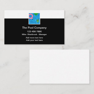 Meilleures cartes de visite pour service de piscin