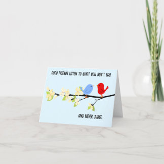 Meilleurs amis pliés Carte de remerciements