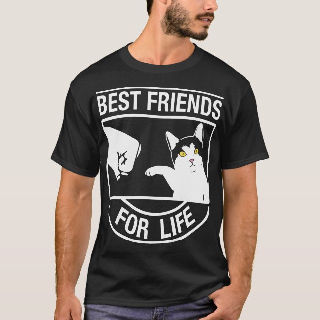 Meilleurs amis pour le T-shirts de chat de Life_ (Devant)