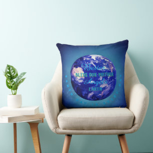 Meilleurs Anges Bénissent Notre Terre Mère Coussin