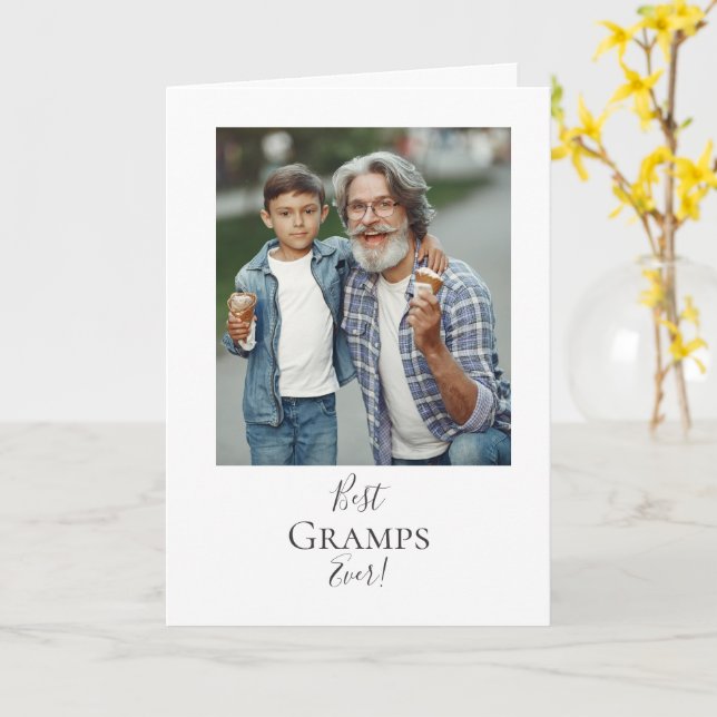 Meilleurs Gramps Jamais ! Carte (Fleur jaune)