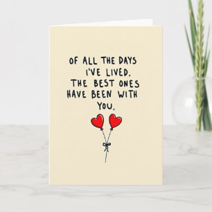 Meilleurs Jours Avec Vous Carte d'Amour