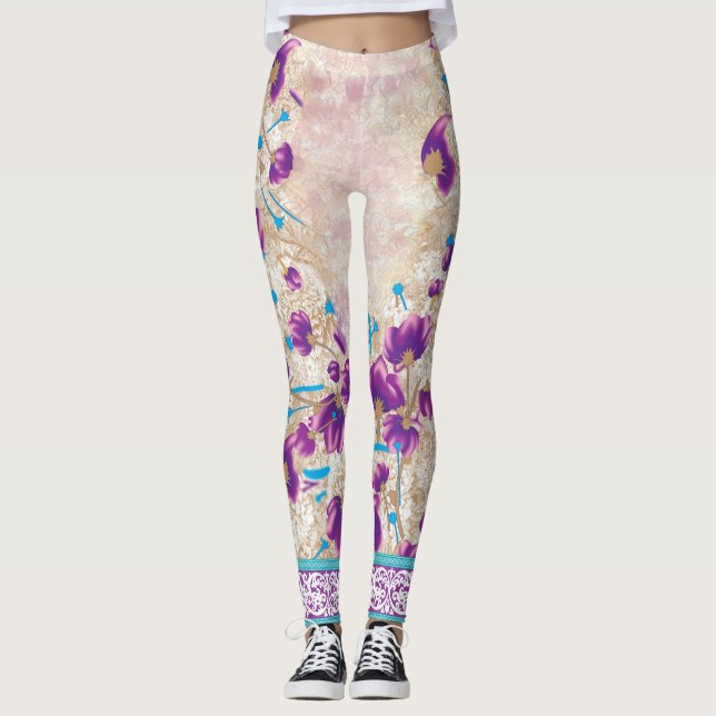 Meilleurs Leggings haute taille et flamme | Luxe F (Devant)