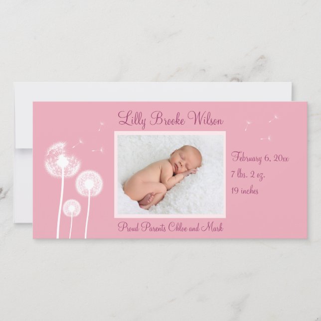 Meilleurs voeux ! ! ! Faire-part de naissance 2 (r (Devant)