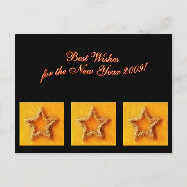 Meilleurs voeux pour le Nouvel An 2009 - Carte pos (Devant)