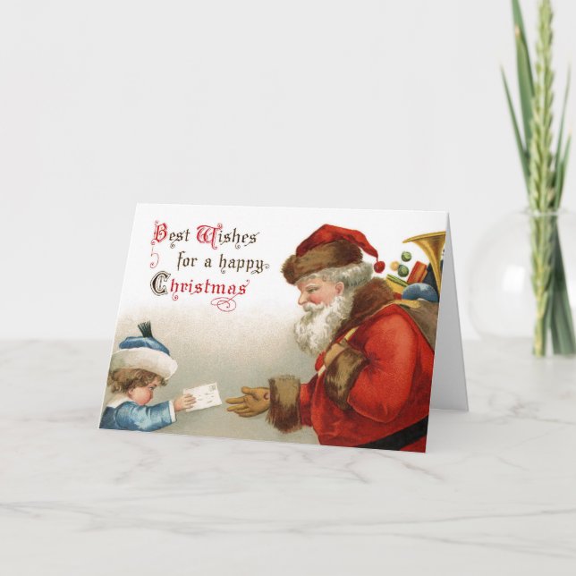 Meilleurs voeux pour une joyeuse carte de Noël (Devant)