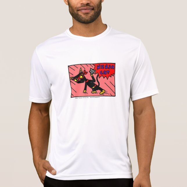 Mel NINJA CAT Homme Performance T-Shirt (Devant)