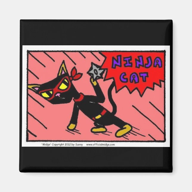 Mel NINJA CAT Magnet (Devant)