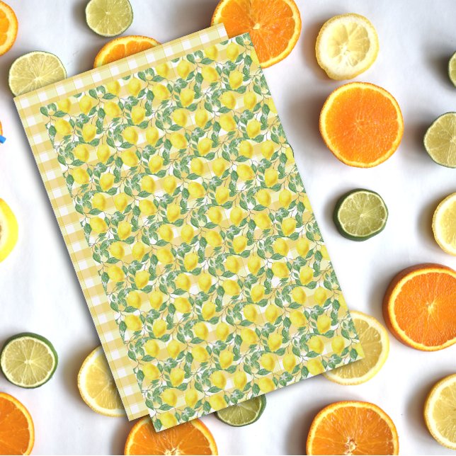 Mélange citron jaune orange Buffalo Plaid (Créateur téléchargé)