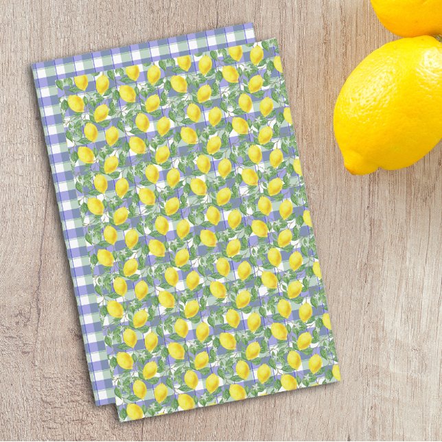 Mélange citron vert bleu Buffalo Plaid (Créateur téléchargé)