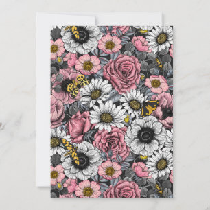 Mélange de papillons de nuit en rose et gris