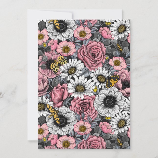 Mélange de papillons de nuit en rose et gris (Devant)