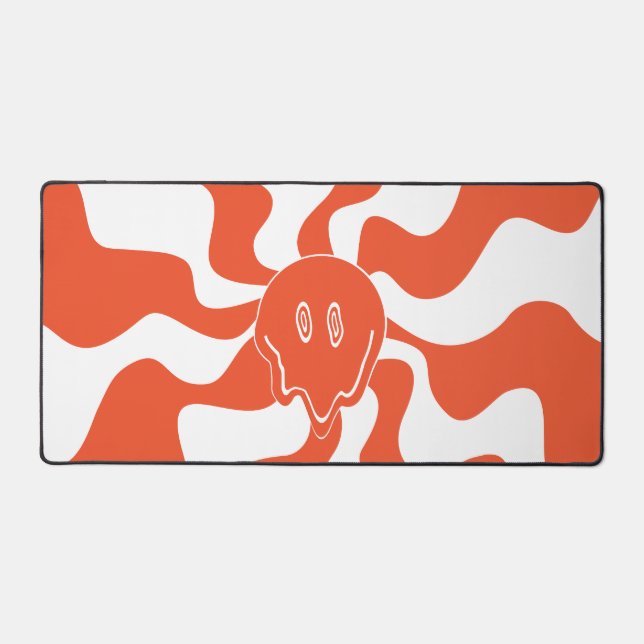 Mélange de sourire en orange et blanc (Recto)