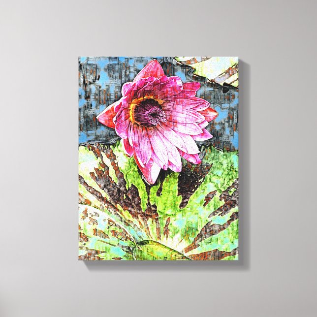 Mélange d'oeuvres murales en toile de média (Recto)